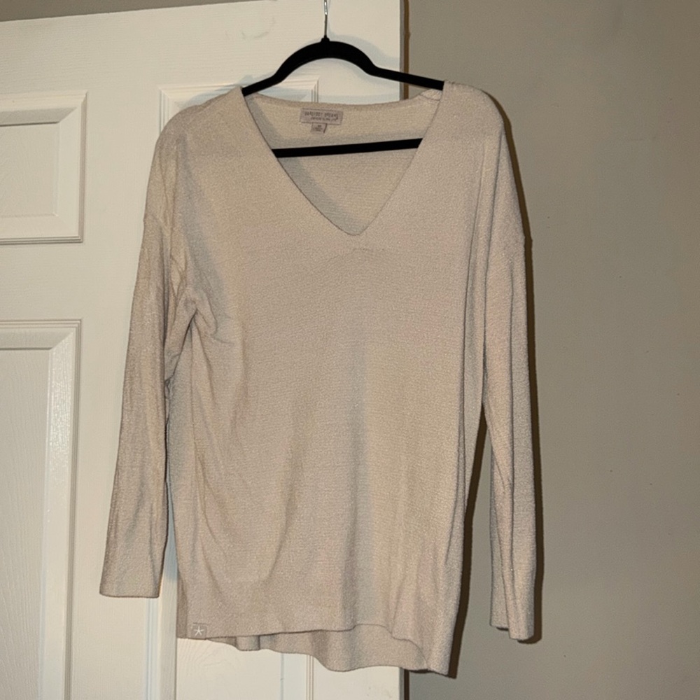 Barefoot Dreams CozyChic Lite Core Spun Pullover - CREAM COLOR , NEVER WORN!